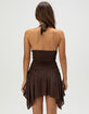 FULL TILT Ruched Sparkle Womens Halter Dress image number 4