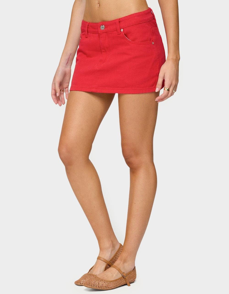 EDIKTED Arbel Denim Mini Skirt image number 4