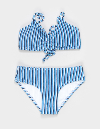 FULL TILT Stripe Girls Bralette Bikini Set Primary Image