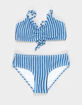FULL TILT Stripe Girls Bralette Bikini Set image number 1
