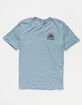 RVCA Set Rise Boys Heather Blue T-Shirt image number 2