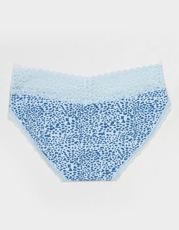 FULL TILT Stretch Cotton Lace Trim Hipster Panties Alternative Image