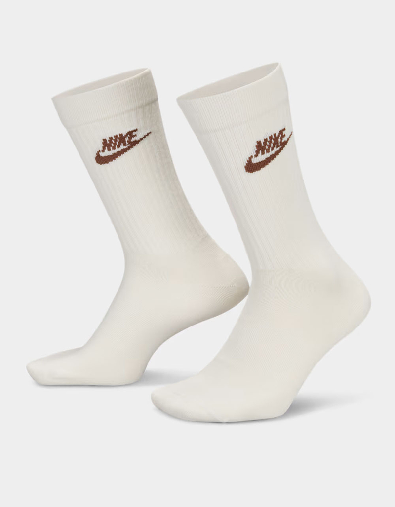 NIKE Sportswear Everyday Essential 3 Pack Mens Crew Socks image number 1