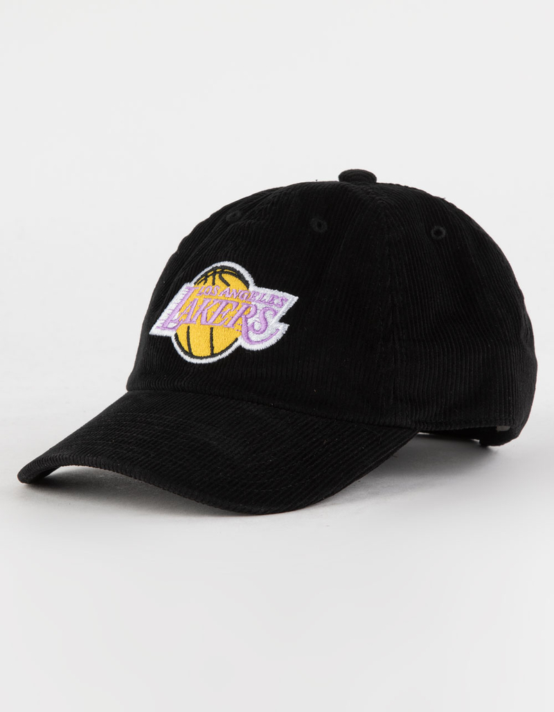 MITCHELL & NESS Los Angeles Lakers Mens Corduroy Strapback Hat image number 0
