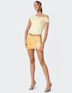 EDIKTED Sabina Low-Rise Sequin Mini Skirt image number 4