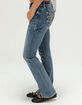 MISS ME Womens Mid Rise Bootcut Jeans image number 4