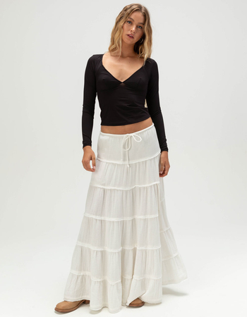 BDG Urban Outfitters Je T'aime Womens Long Sleeve Crop Top Alternative Image