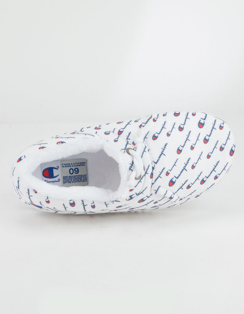 CHAMPION University Script White Womens Slippers image number 2