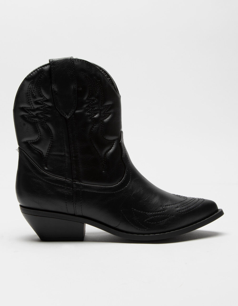 SODA Womens Black Short Western Boots image number 1