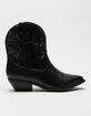 SODA Womens Black Short Western Boots image number 2