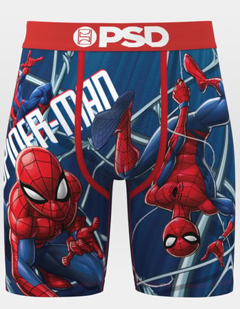 PSD x Marvel Spider-Man Webbed Up Mens Boxer Briefs Primary Image