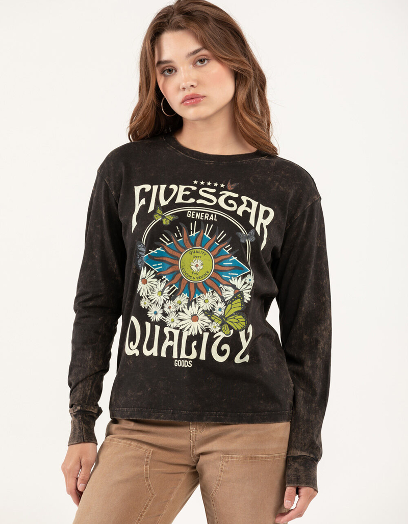 FIVESTAR GENERAL CO. Sun Daisies Oversized Womens Tee image number 3