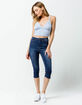 SKY AND SPARROW Super Crop Womens Denim Capri Jeans image number 1