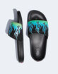 VANS Reflective La Costa Mens Green Flame Slide Sandals image number 3