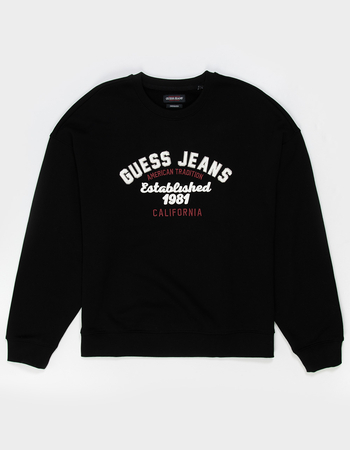 GUESS JEANS Vintage Patch Mens Crewneck Sweatshirt Primary Image