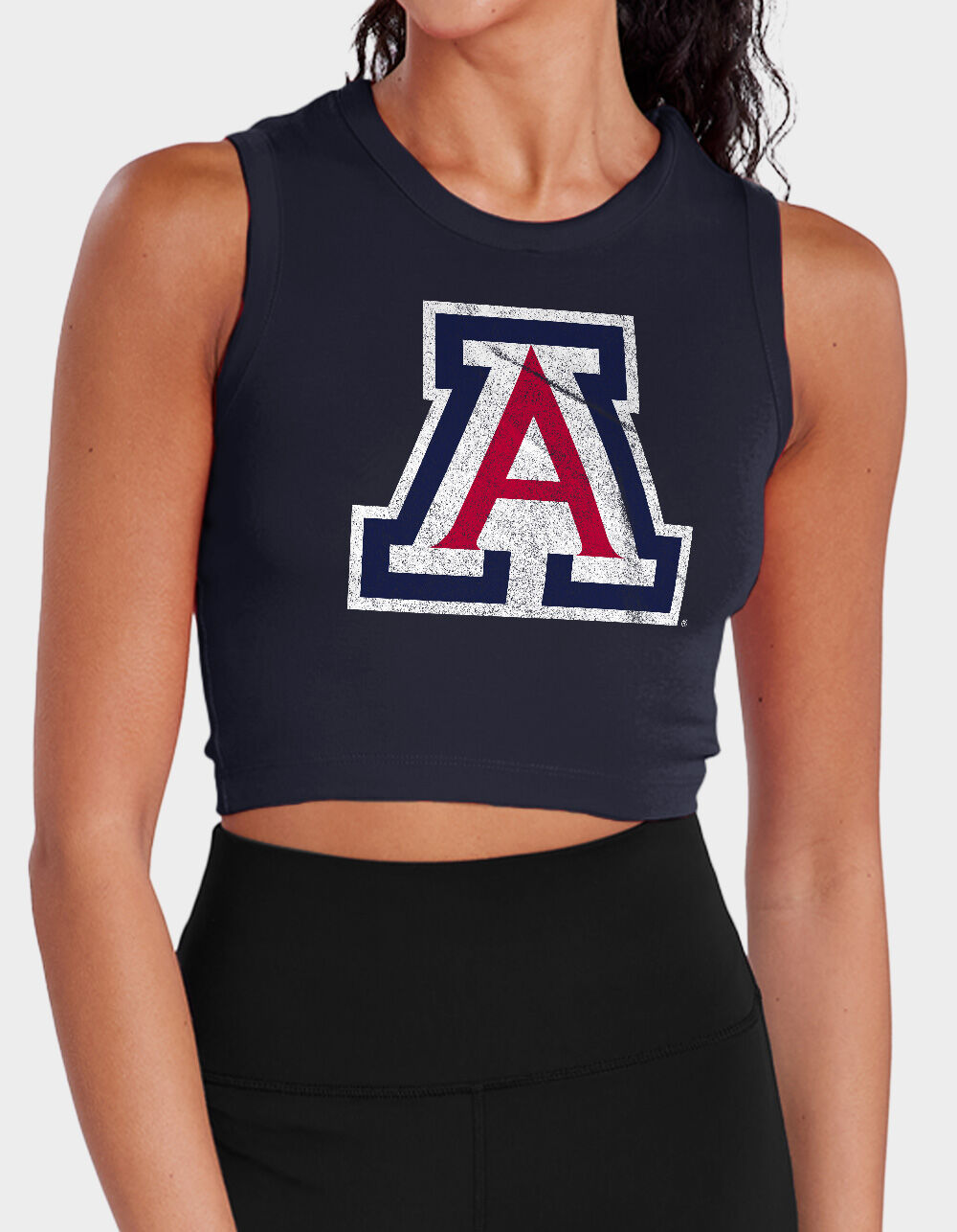 THE UNIVERSITY OF ARIZONA Distressed Primary Logo Womens Cropped
