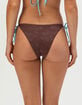 FULL TILT Texture Cheeky Tie Side Bikini Bottoms image number 5