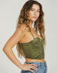 BDG Urban Outfitters Ava Satin Lace & Corset Womens Top image number 2