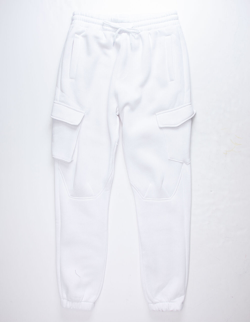 UNCLE RALPH Brush French Terry White Mens Jogger Pants image number 0