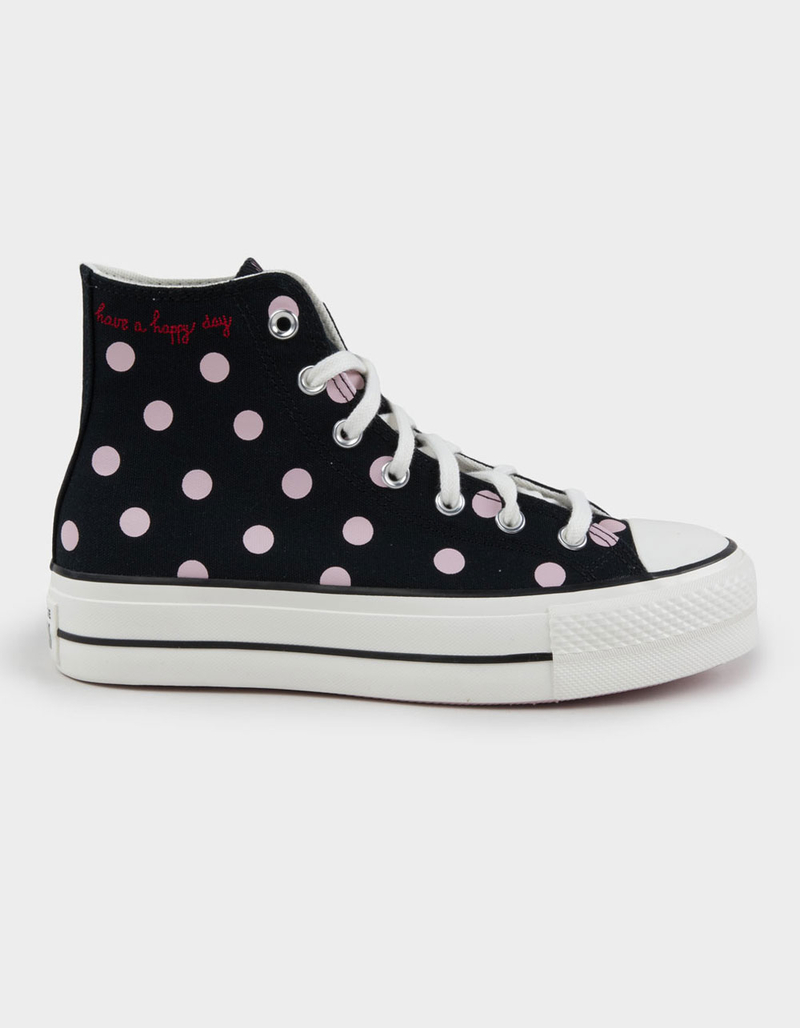 CONVERSE Chuck Taylor All Star Lift Womens Platform Polka Dot Shoes image number 0