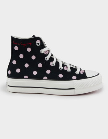 CONVERSE Chuck Taylor All Star Lift Womens Platform Polka Dot Shoes Primary Image