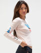 TILLYS x NASCAR Womens Long Sleeve Baby Tee image number 3