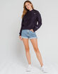 CHAMPION Reverse Weave Womens Navy Hoodie image number 4