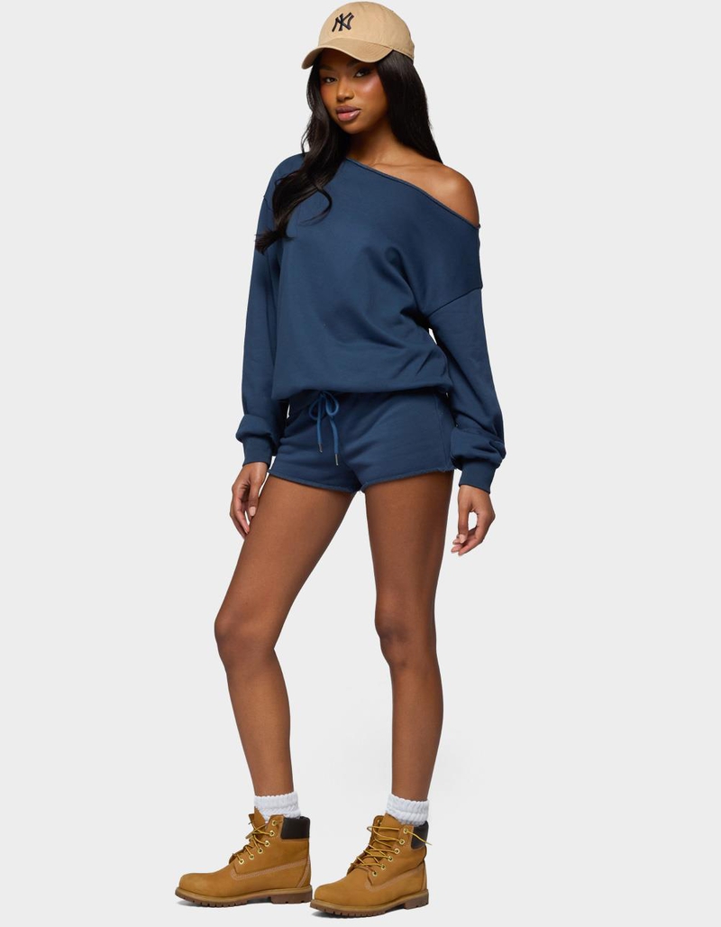 EDIKTED Juana Off Shoulder Lightweight Sweatshirt image number 3
