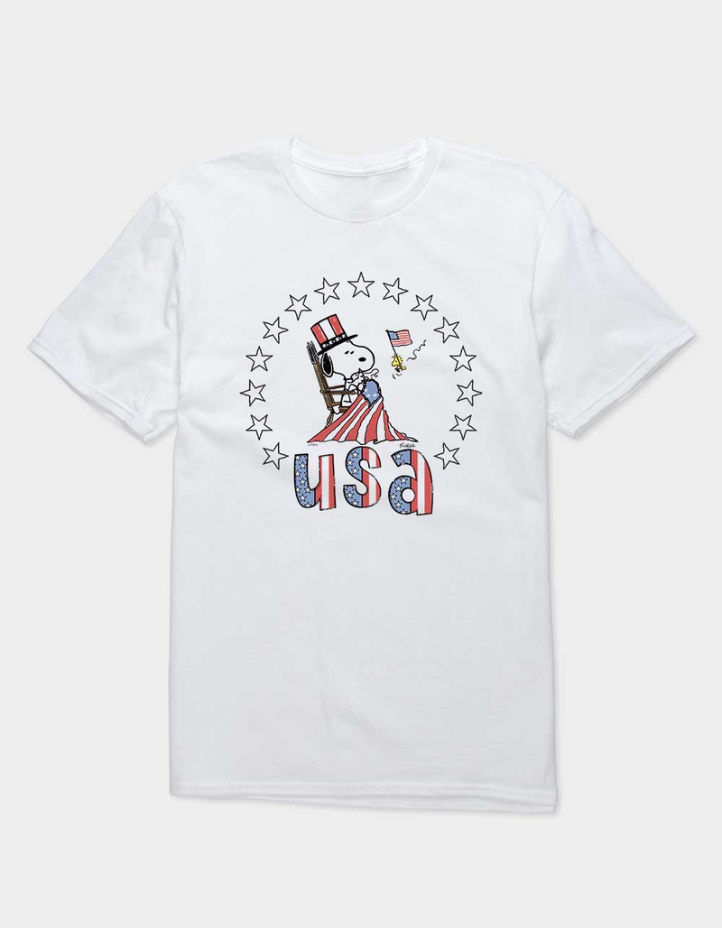 PEANUTS Snoopy Flag Maker Unisex Tee image number 0