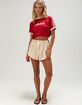 ADIDAS Originals Pinstripe Firebird Womens Shorts image number 1