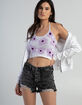 RSQ Vintage High Rise Womens Denim Shorts image number 3