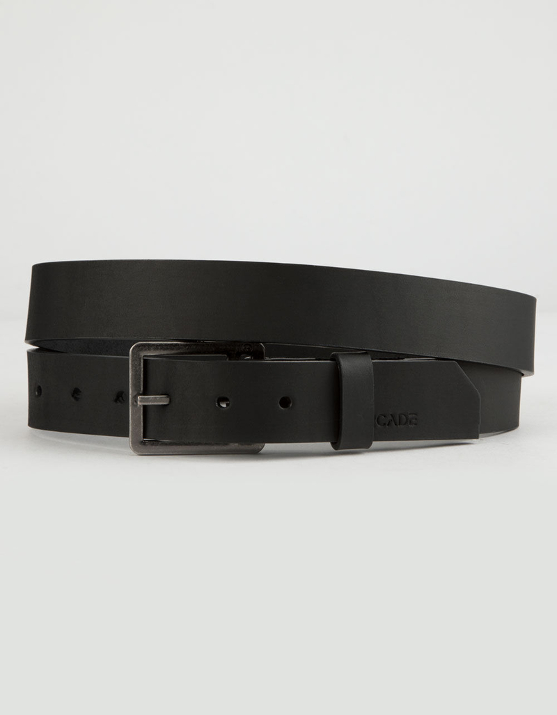 ARCADE Padre Black Mens Leather Belt image number 0