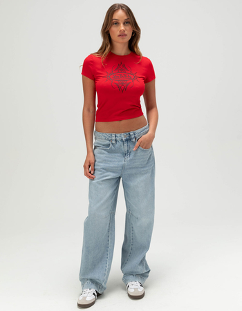 VON DUTCH Logo Womens Baby Tee Alternative Image