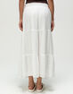 RSQ Womens Low Rise Tiered Maxi Skirt image number 4
