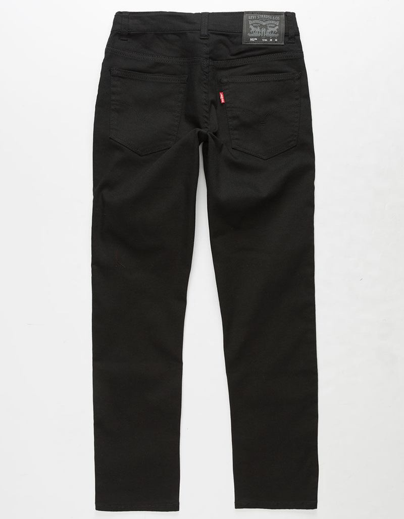LEVI'S 502 Regular Taper Fit Black Boys Jeans image number 1