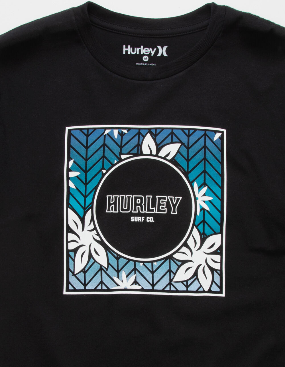 HURLEY Flora Fauna Mens T-Shirt - BLACK 