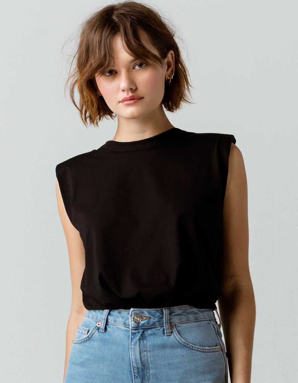 Shoulder Pad Womens Tee 
