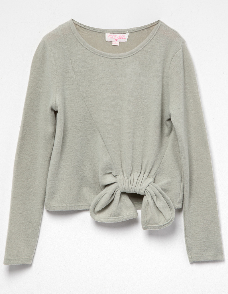 POOF Knot Side Girls Long Sleeve Top image number 0