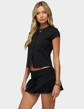 EDIKTED Yelena Lacey Button Up Top Alternative Image