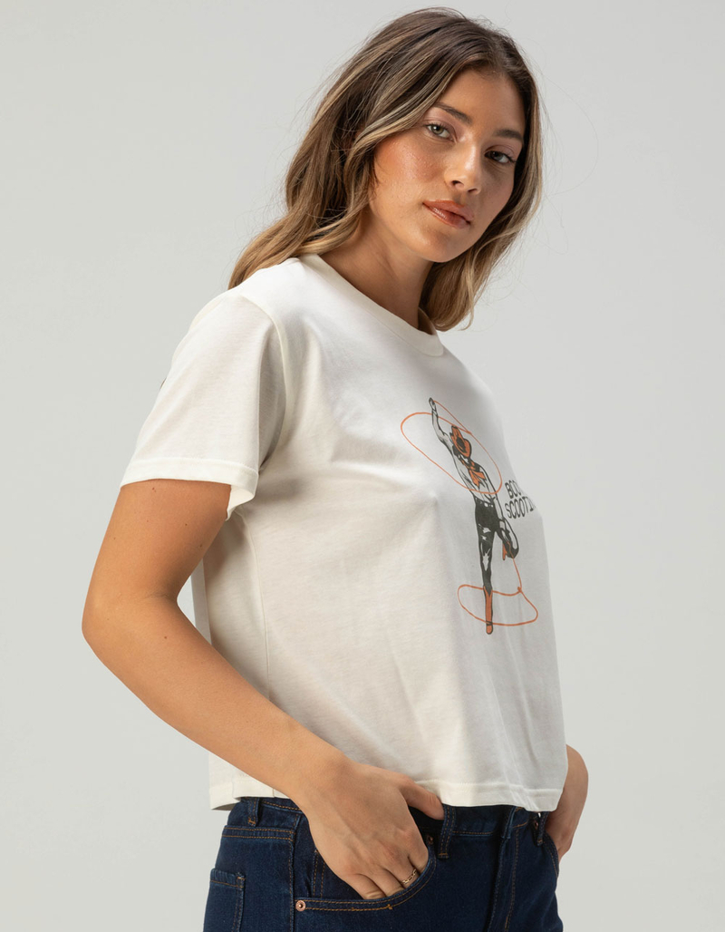 SENDERO PROVISIONS CO. Boot Scootin' Womens Crop Tee image number 2