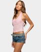 EDIKTED Bead & Sequin Sheer Mesh Halter Top image number 2