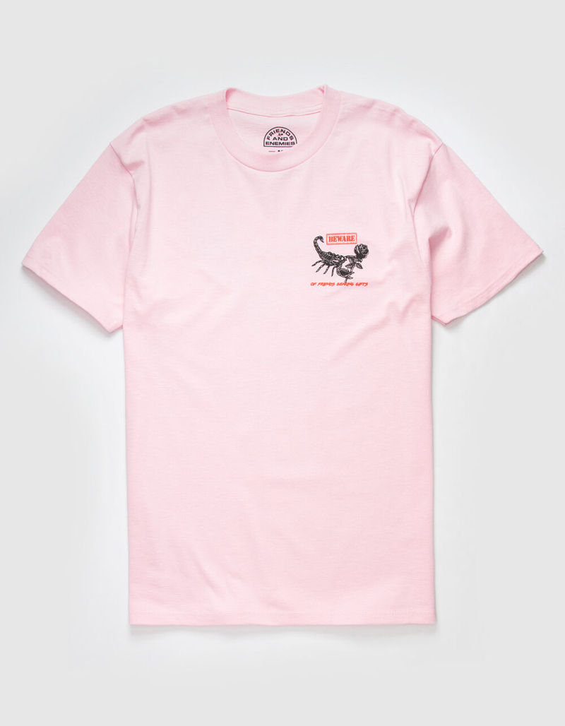 FRIENDS AND ENEMIES Beware Mens T-Shirt image number 1