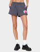 EDIKTED Orchid Babe Sweat Shorts image number 1