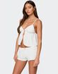 EDIKTED Linny Split Front Pointelle Top image number 3