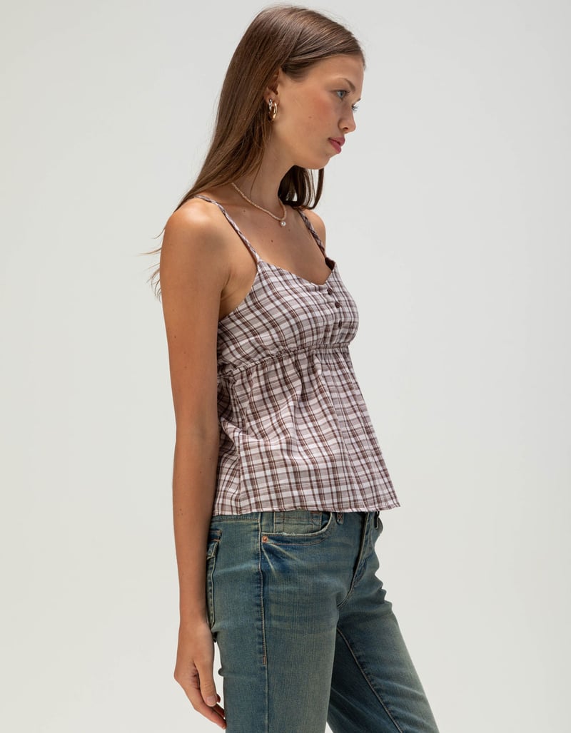 RSQ Womens Henley Babydoll Cami image number 2
