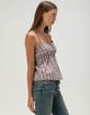 RSQ Womens Henley Babydoll Cami image number 3