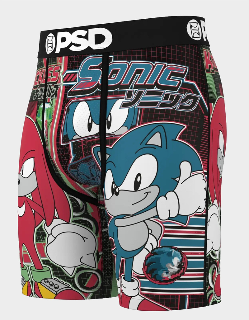 PSD Sonic Vs. Knuckles Mens Boxer Briefs image number 0