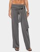 EDIKTED Xyla Straight Leg Tie Pants image number 1
