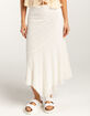 FULL TILT Low Rise Asymmetrical Lace Womens Midi Skirt image number 2