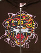 ED HARDY Tiger Face Girls Zip-Up Hoodie image number 4